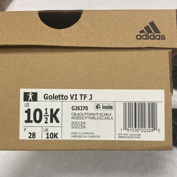 NWT adidas Goletto vI tf j size 10.5 - Picture 5 of 6